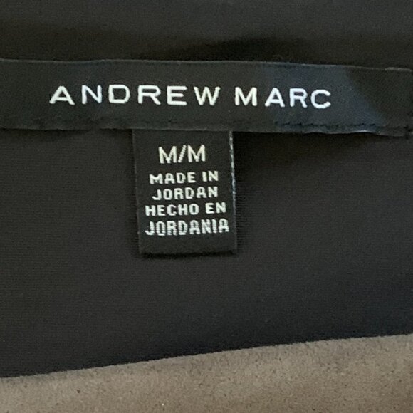 Andrew Marc Soft Faux Suede Pull-On Skinny Pants Sz M Taupe #15N - Picture 9 of 11